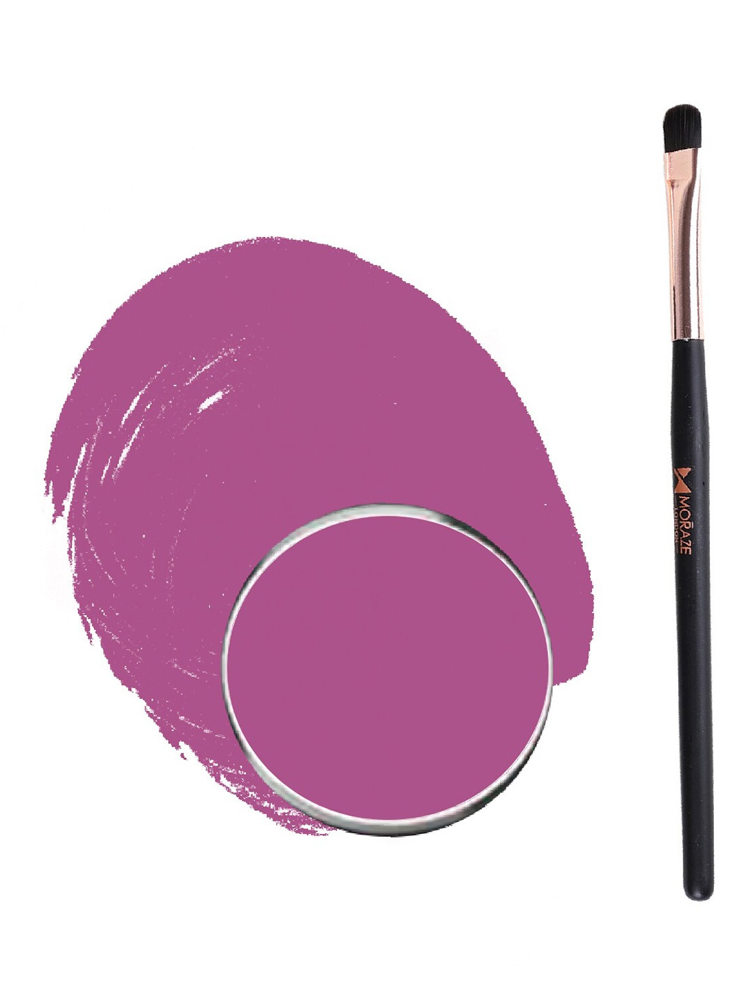 

Moraze Long Lasting Smudge Proof Eyeshadow with Brush 1.1g - Drama Queen, Purple