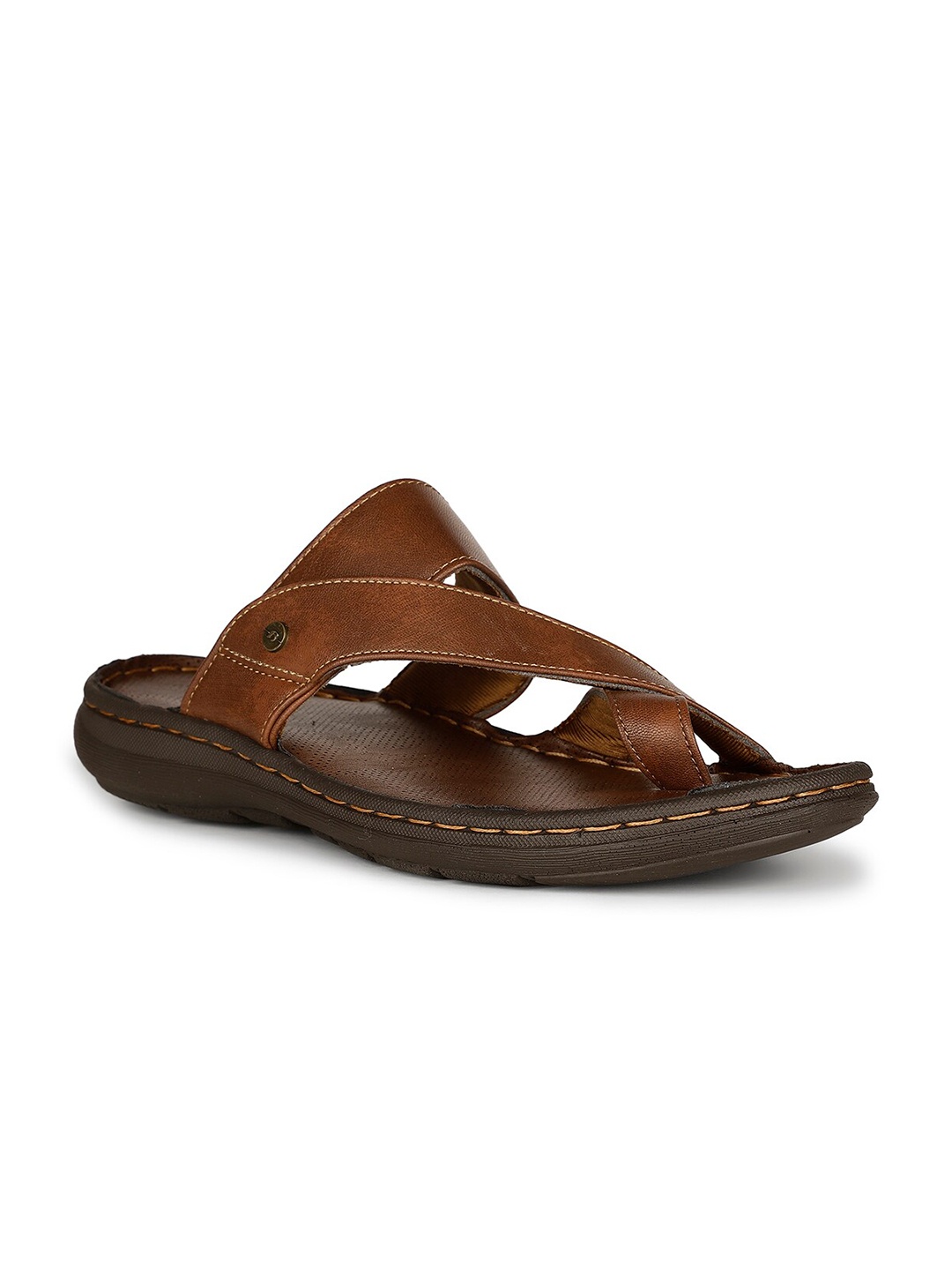 

Bata Men Tommen Open One Toe Comfort Sandals, Tan