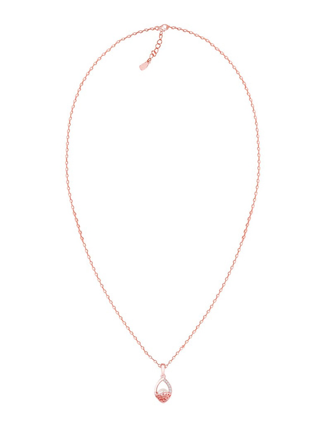 

GIVA 925 Sterling Silver Rose Gold-Plated Pendant With Chain