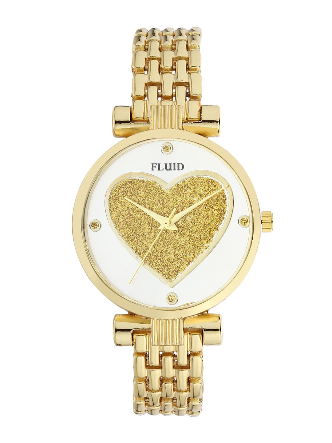 

FLUID Women Set of 6 Bracelets And Watch Gift Set, Gold