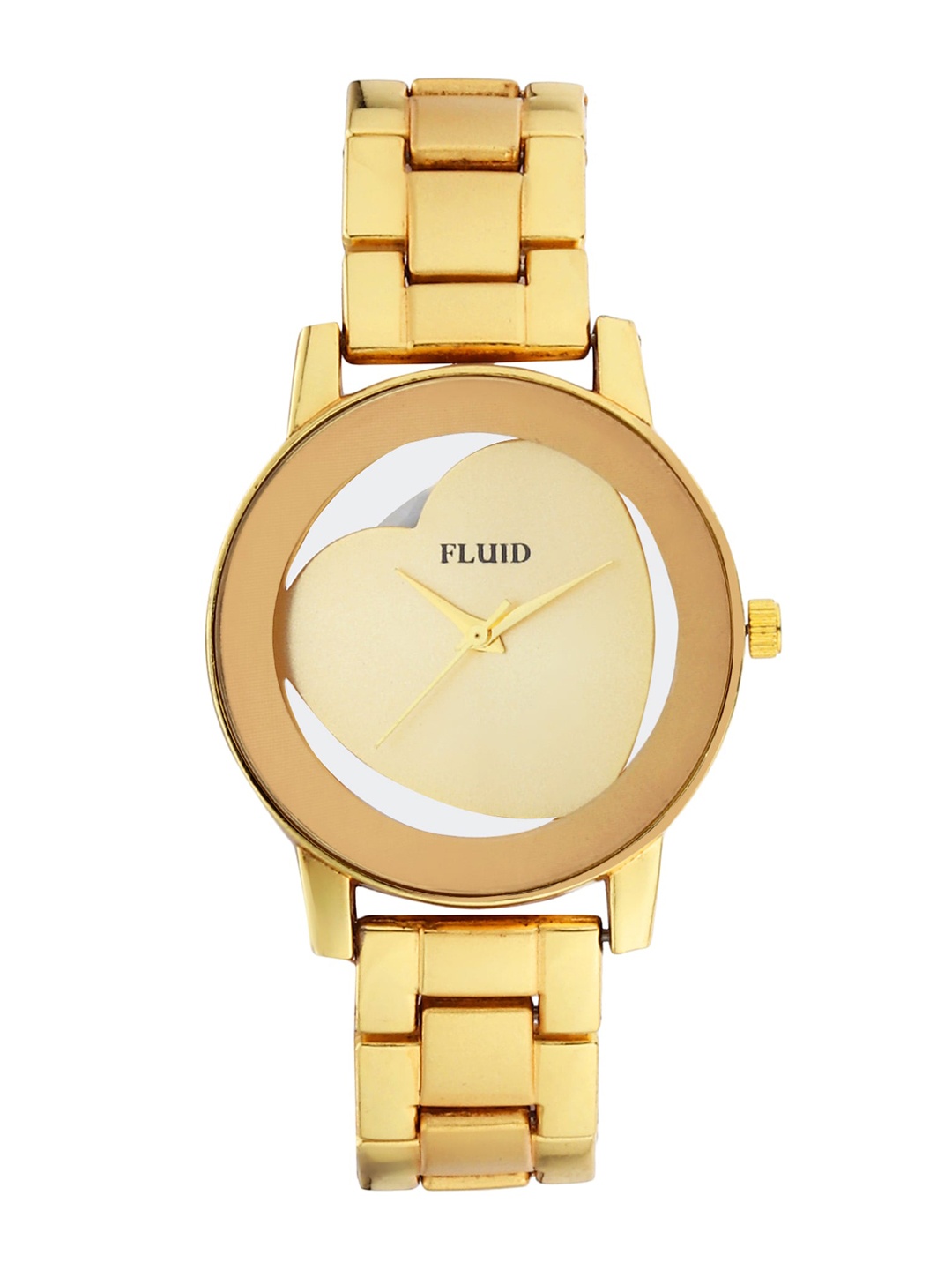 

FLUID Women Set of 3 Bracelets And Watch Gift Set, Gold