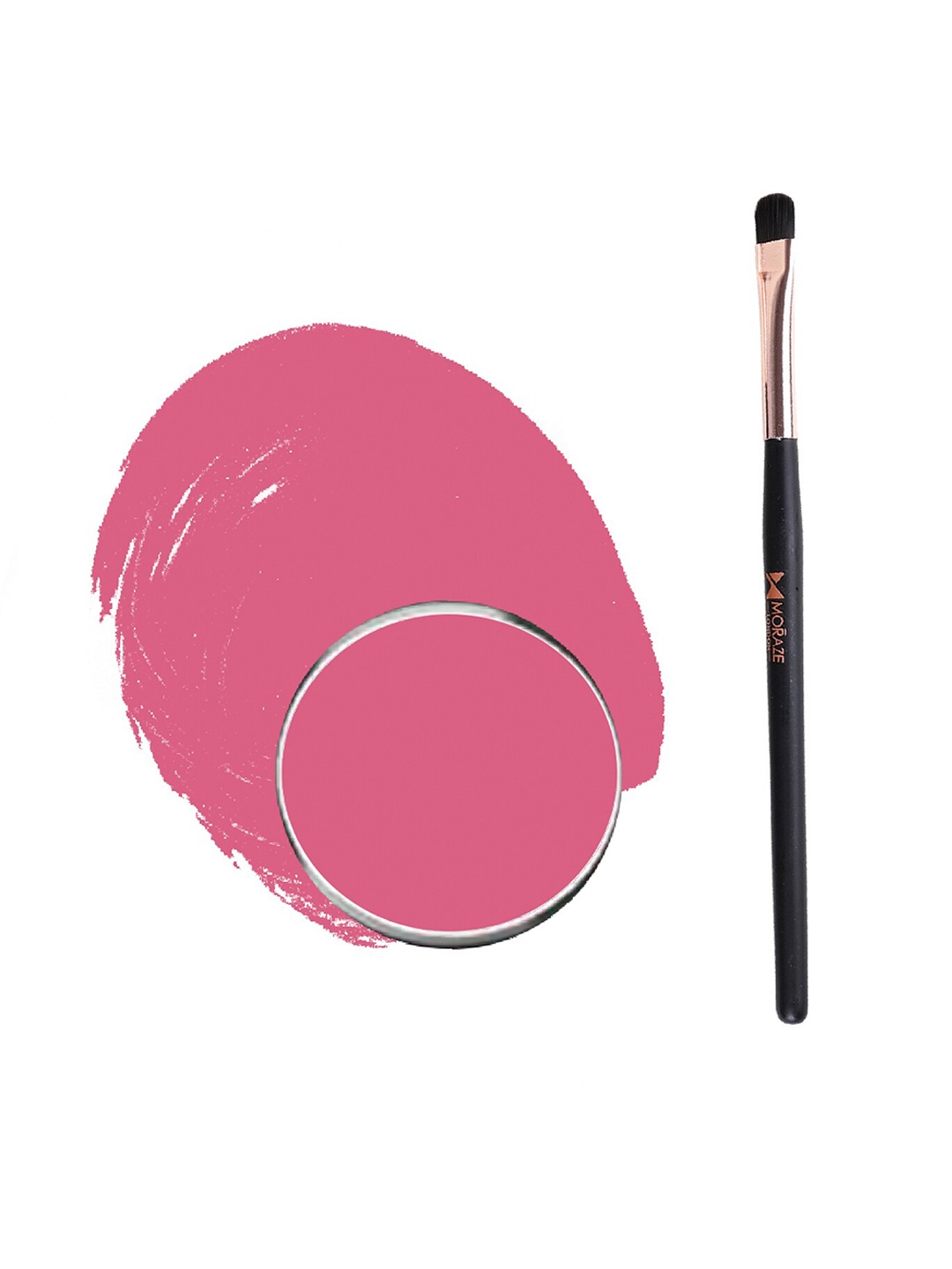 

Moraze Long Lasting Smudge Proof Eyeshadow with Brush 1.1g - Fairytales, Pink