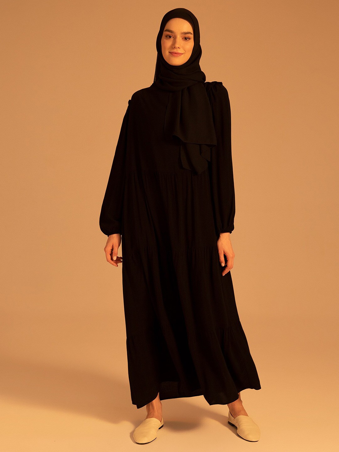 

DeFacto High Neck Burqa With Scarf, Black