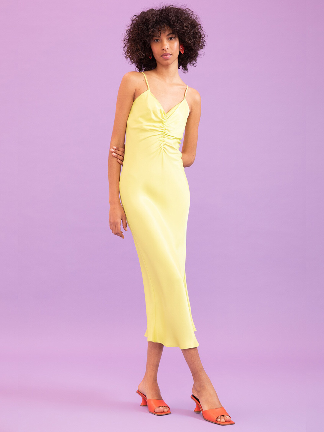 

DeFacto Bodycon Midi Dress, Yellow
