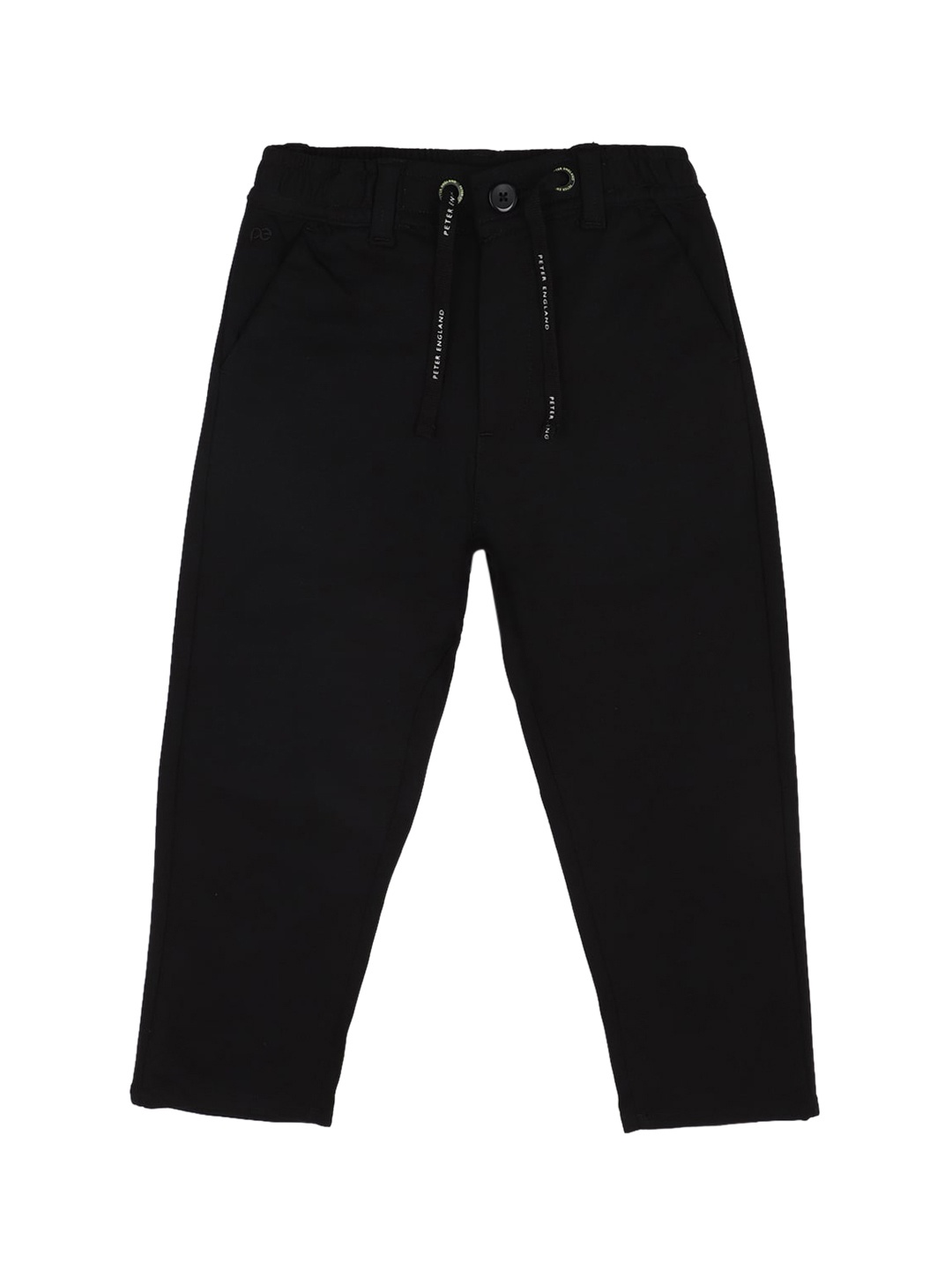 

Peter England Boys Skinny Fit Mid-Rise Chino Trousers, Black