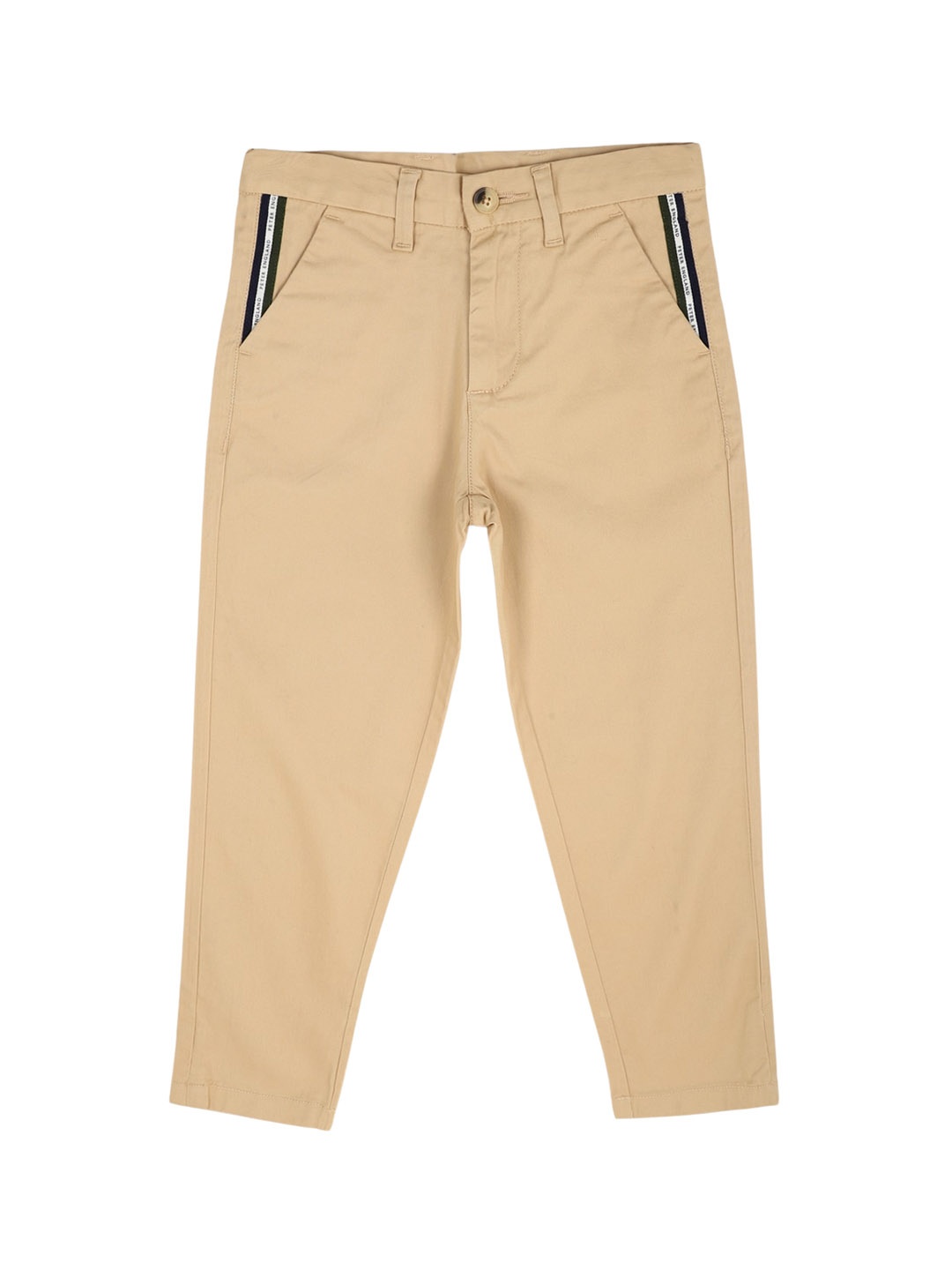 

Peter England Boys Skinny Fit Mid-Rise Chino Trousers, Beige