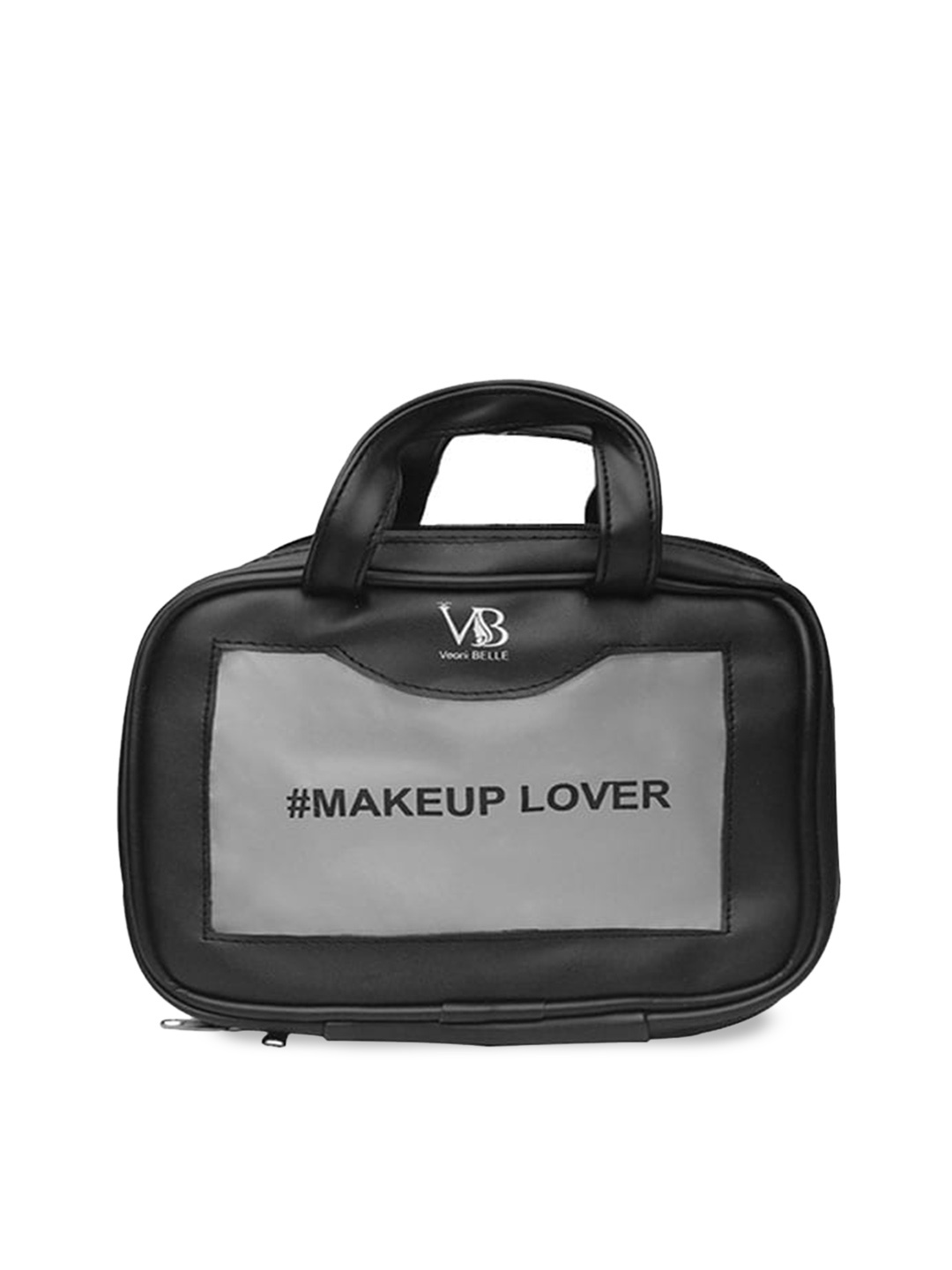 

Veoni BELLE Printed Travel Makeup Bag, Black