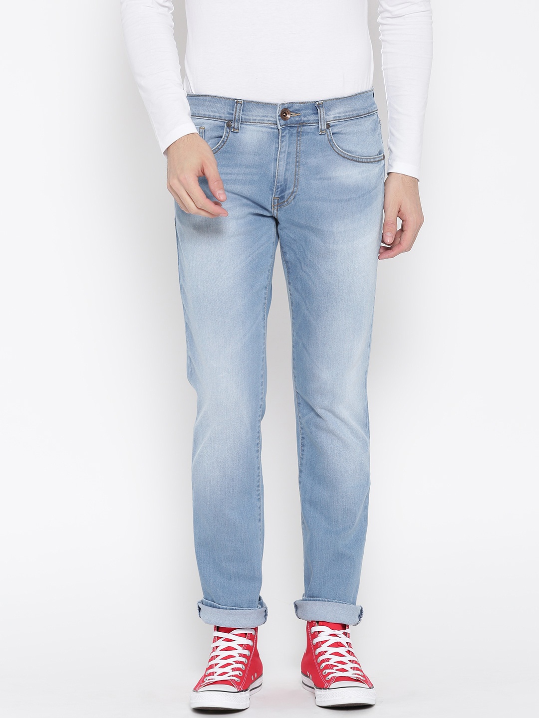 

Pepe Jeans Men Blue Dawson Slim Fit Low-Rise Clean Look Stretchable Jeans