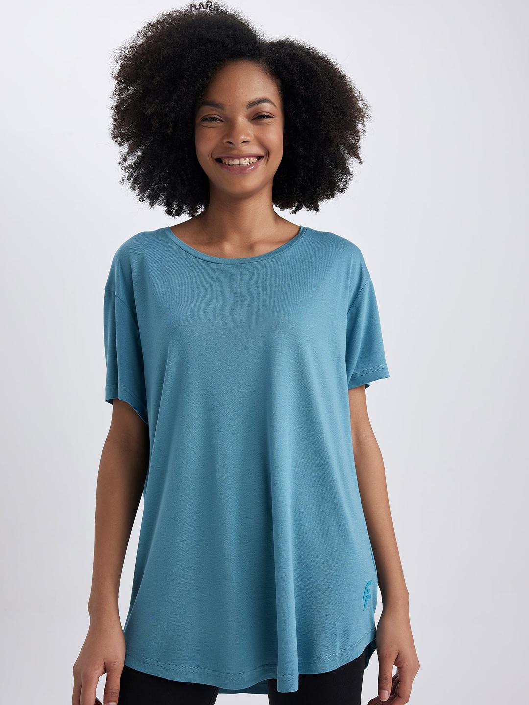 

DeFacto Round Neck T-shirt, Blue