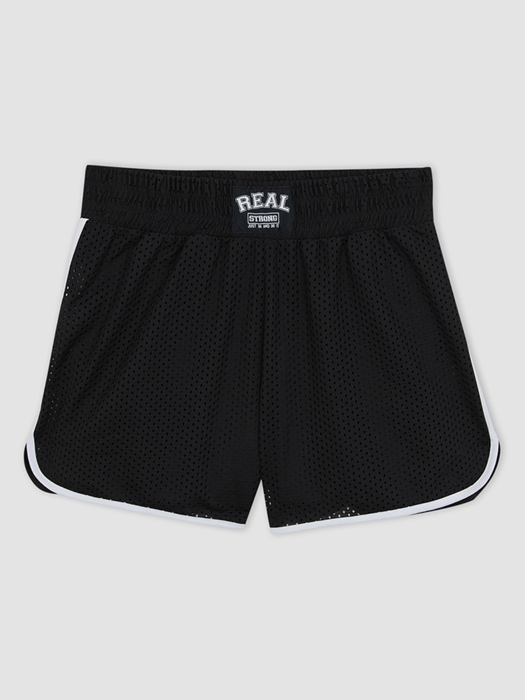 

DeFacto Women Self Design Regular Shorts, Black