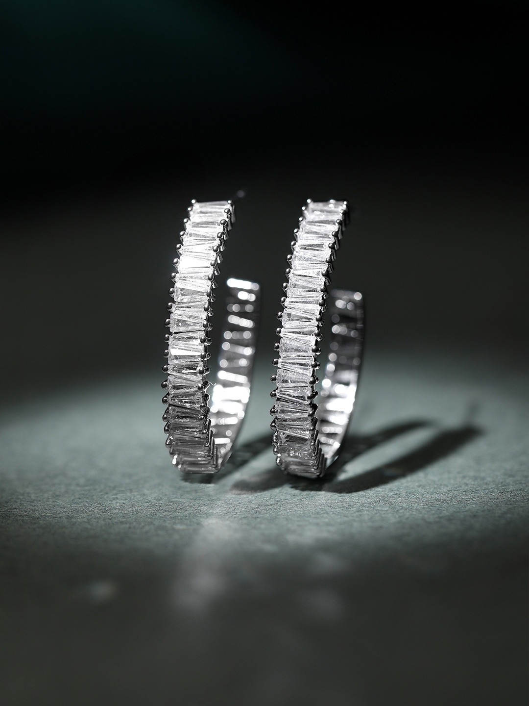 

Rubans Silver-Plated Circular Hoop Earrings