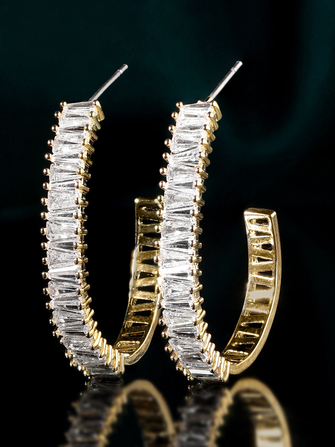 

Rubans Gold-Plated Circular Hoop Earrings