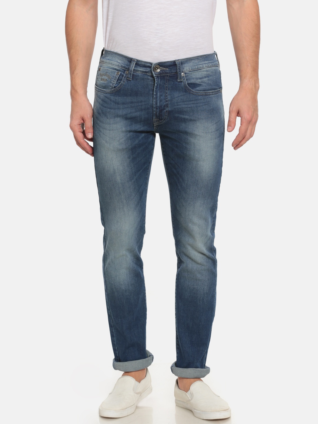 

Pepe Jeans Men Blue Skinny Fit Low-Rise Clean Look Stretchable Jeans