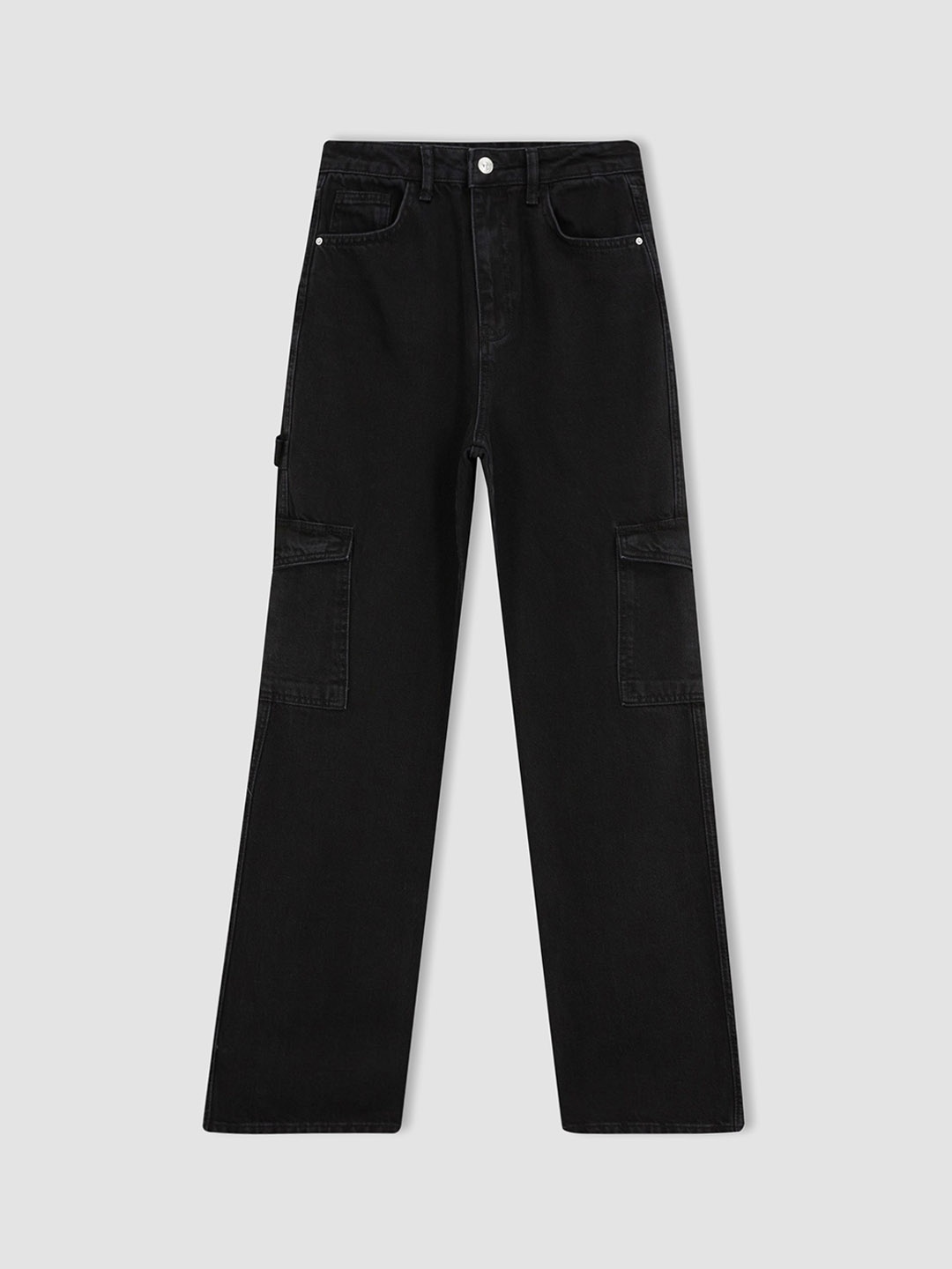 

DeFacto Women Mid-Rise Cargos Trousers, Na