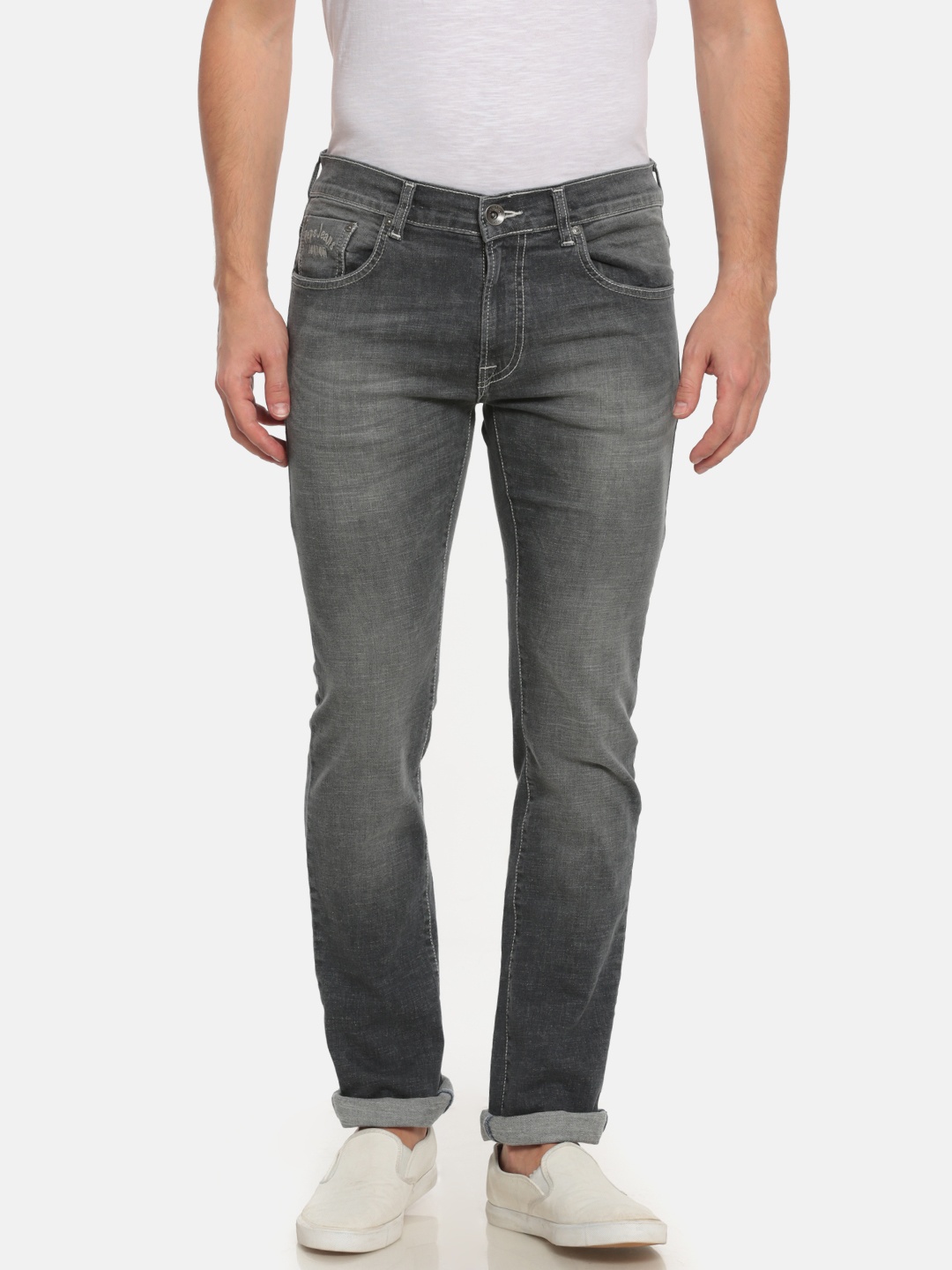 

Pepe Jeans Men Grey Slim Fit Low-Rise Clean Look Stretchable Jeans