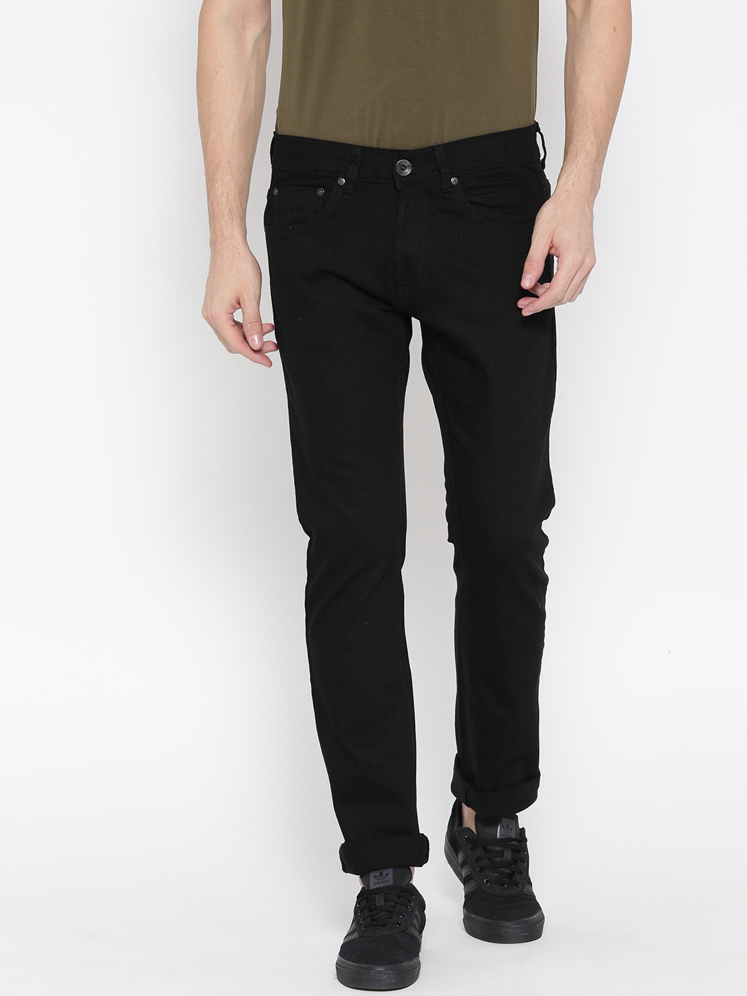 

Pepe Jeans Men Black Vapour Slim Fit Low-Rise Clean Look Stretchable Jeans