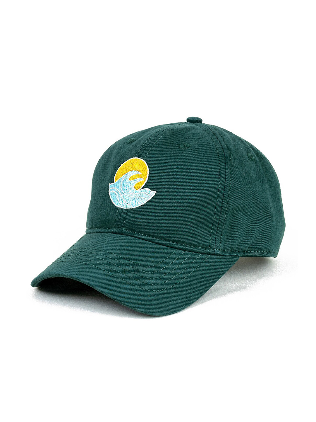 

The Mad Hatters Embroidered Cotton Baseball Cap, Green