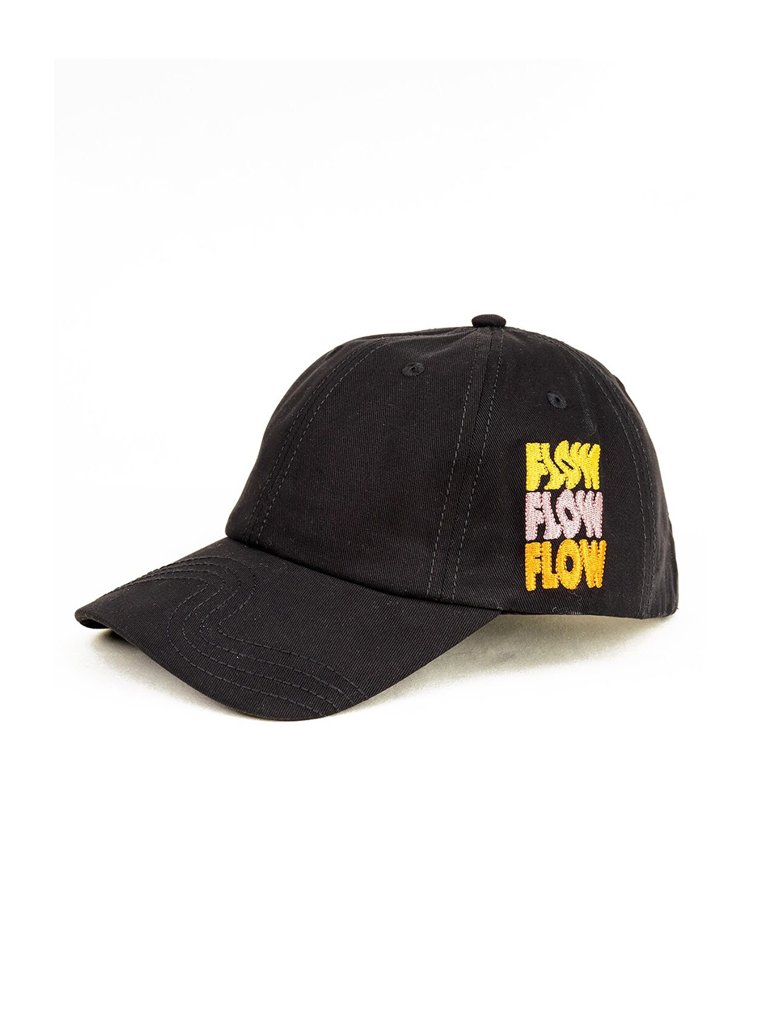 

The Mad Hatters Embroidered Cotton Baseball Cap, Black