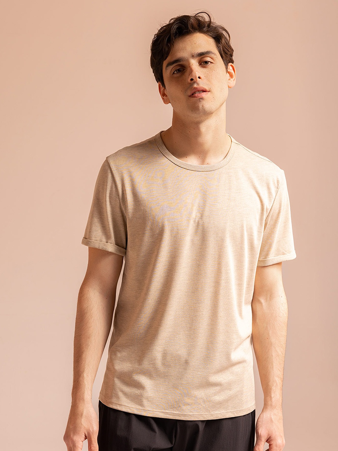 

DeFacto Round Neck T-shirt, Beige