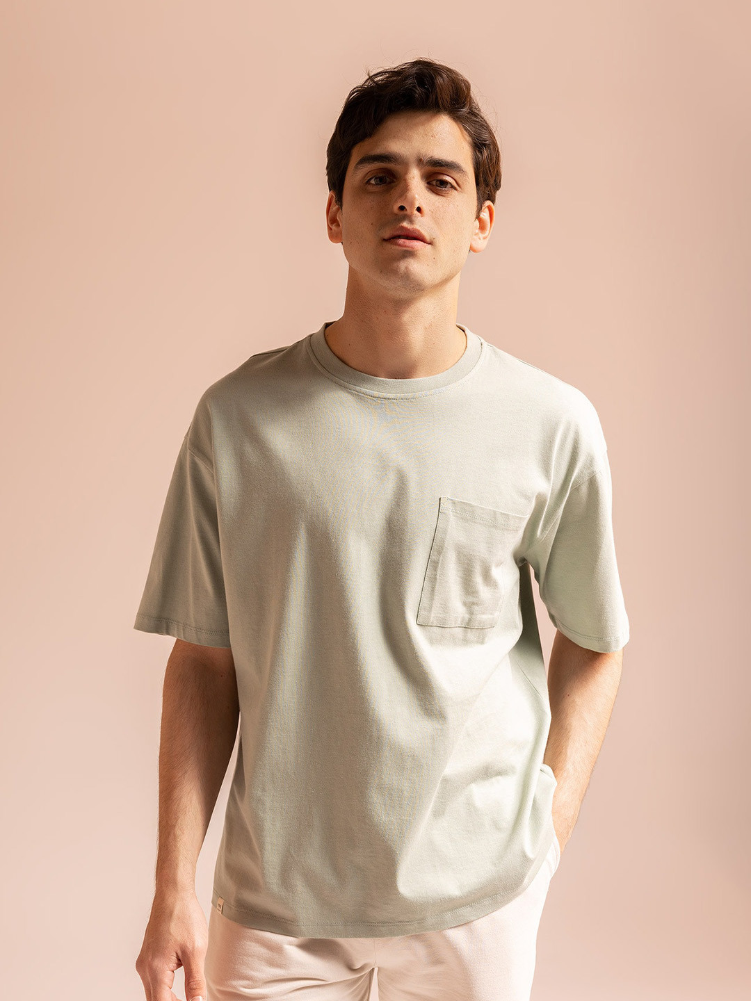 

DeFacto Regular Knitted Cotton T-shirt, Sea green