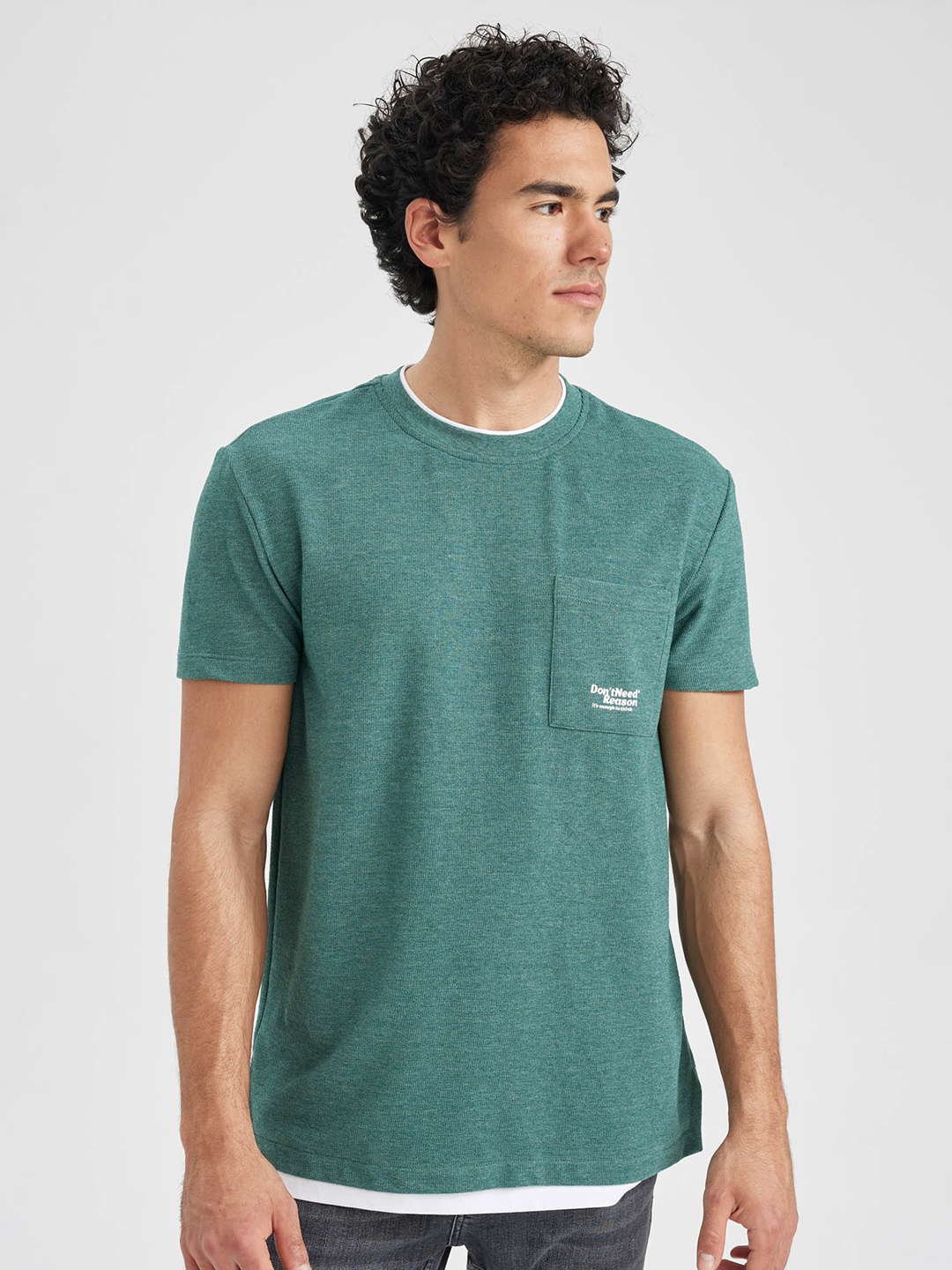 

DeFacto Round Neck T-shirt, Green