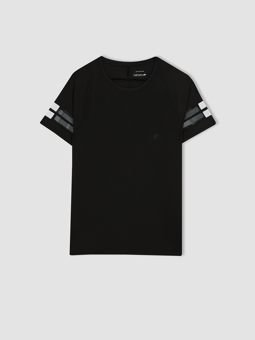 

DeFacto Raglan Sleeves Casual T-shirt, Black