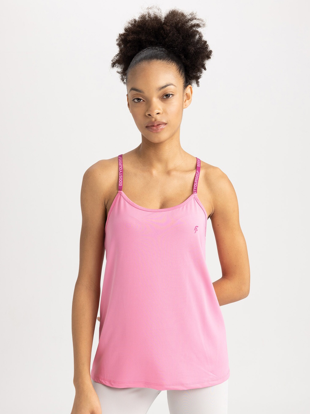 

DeFacto Shoulder Straps Top, Pink