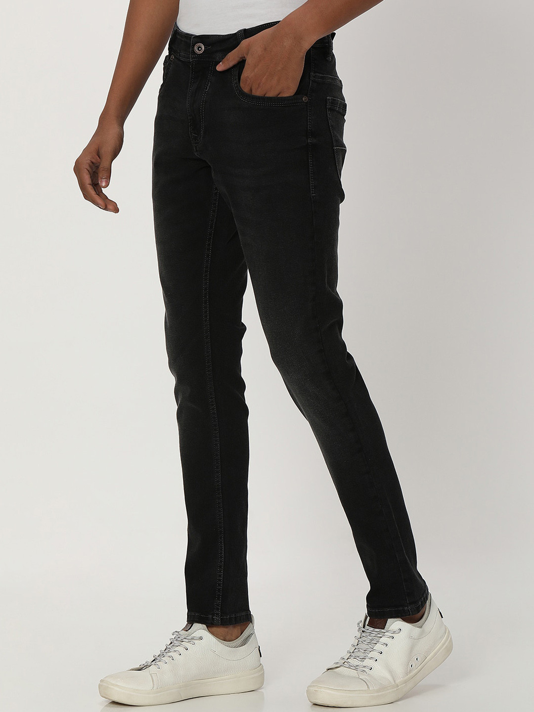 

Mufti Men Mid-Rise Skinny Fit Stretchable Jeans, Black