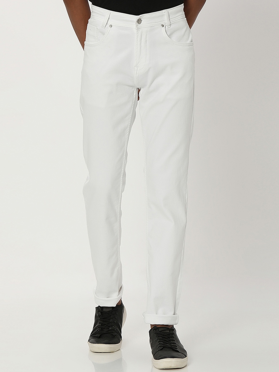 

Mufti Men Mid-Rise Stretchable Clean Look Jeans, White