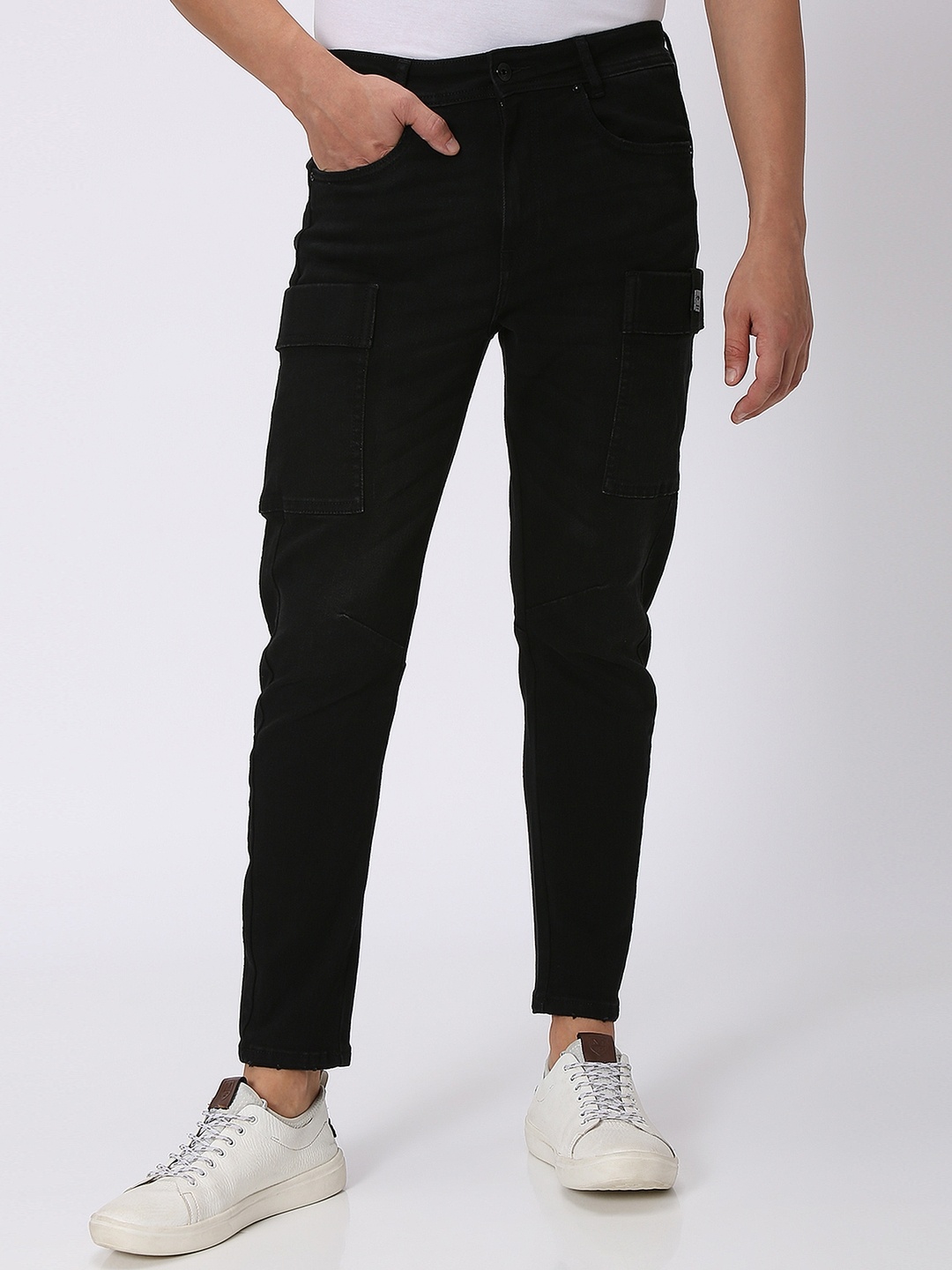 

Mufti Men Mid-Rise No Fad Stretchable Jeans, Black