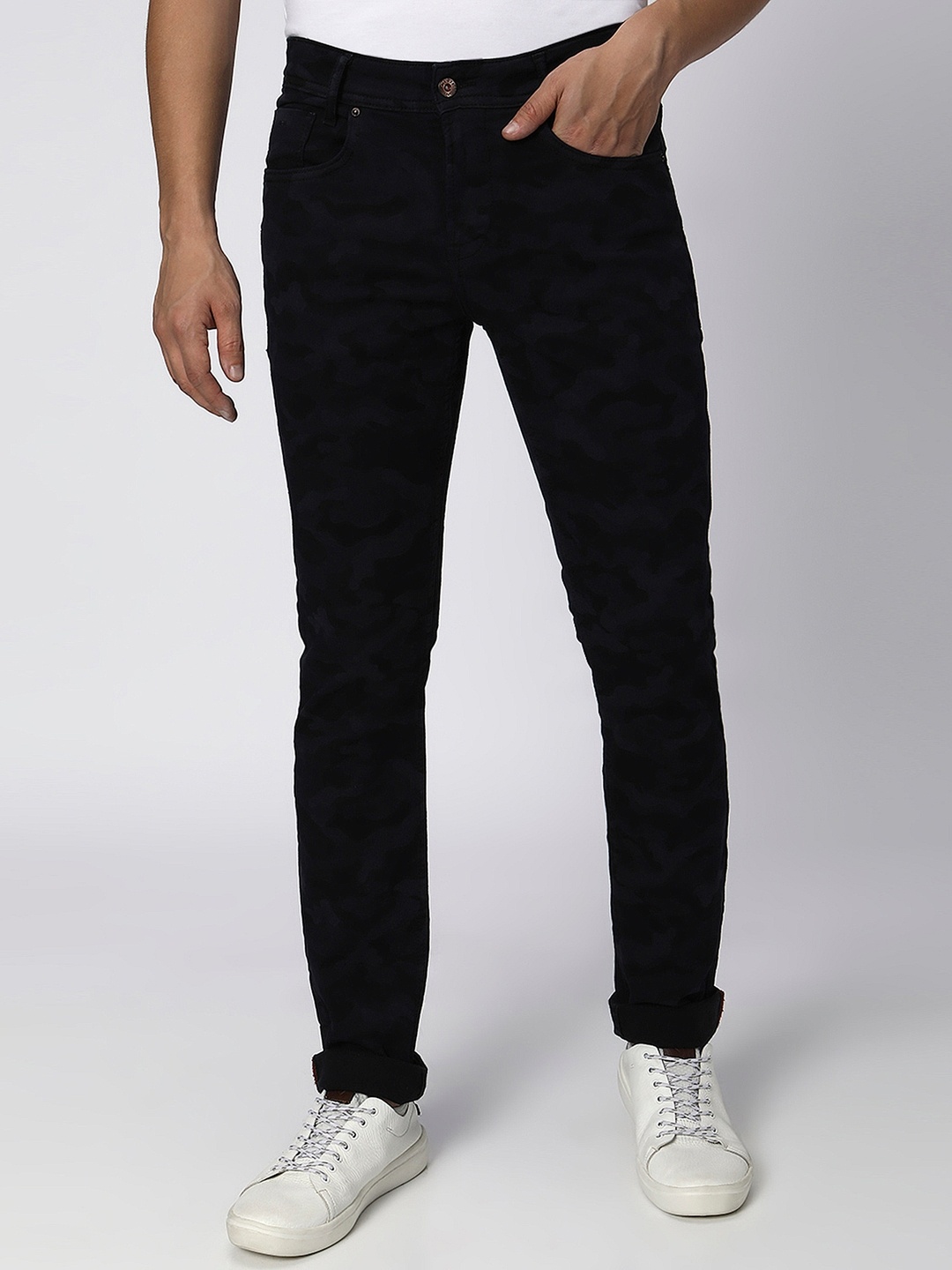 

Mufti Men Mid Rise Slim Fit Stretchable Jeans, Blue