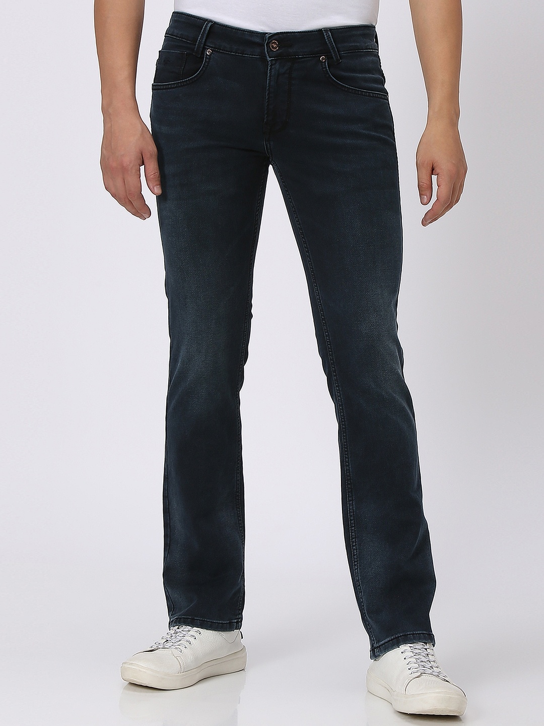 

Mufti Men Low-Rise Stretchable Clean Look Jeans, Blue