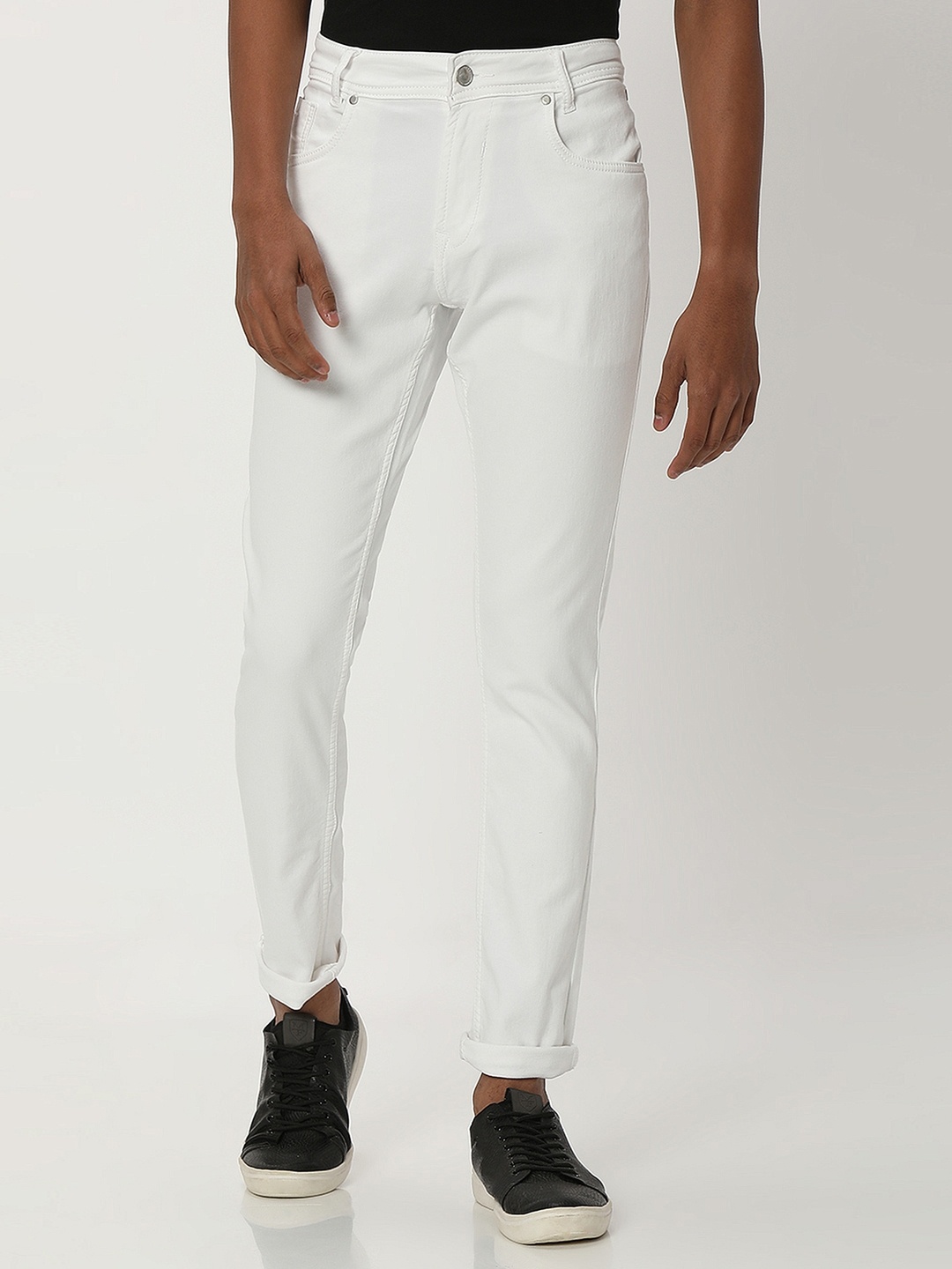 

Mufti Men Skinny Fit Mid-Rise Stretchable Jeans, White