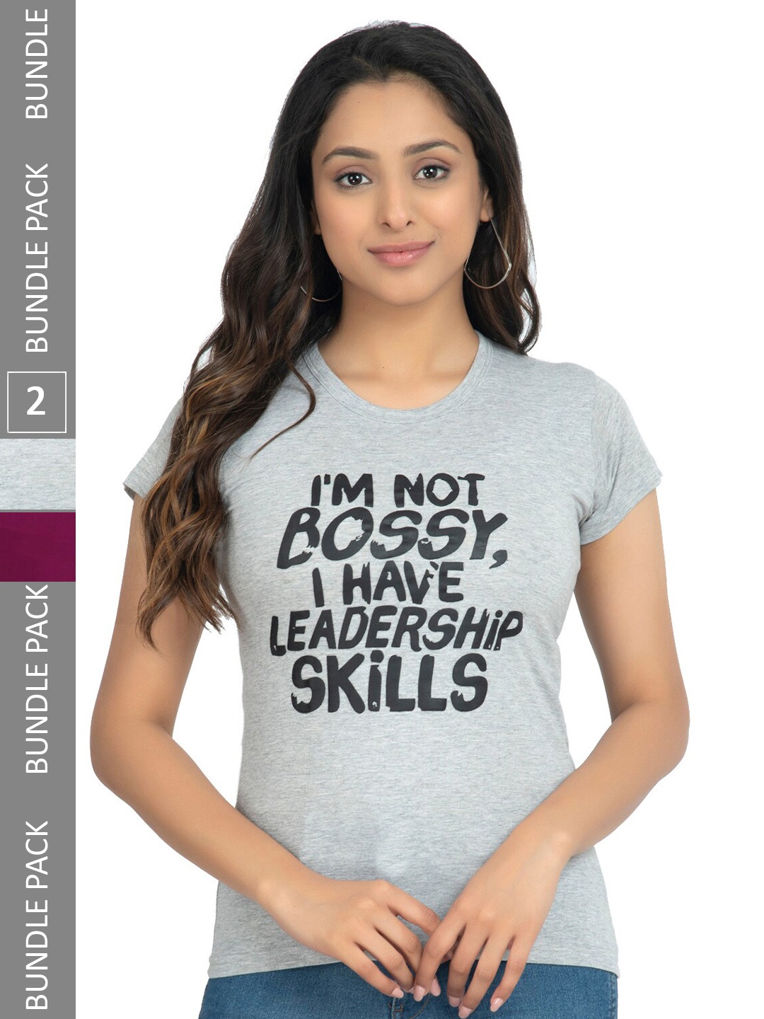 

IndiWeaves Pack of 2 Printed Cotton T-Shirt, Multi