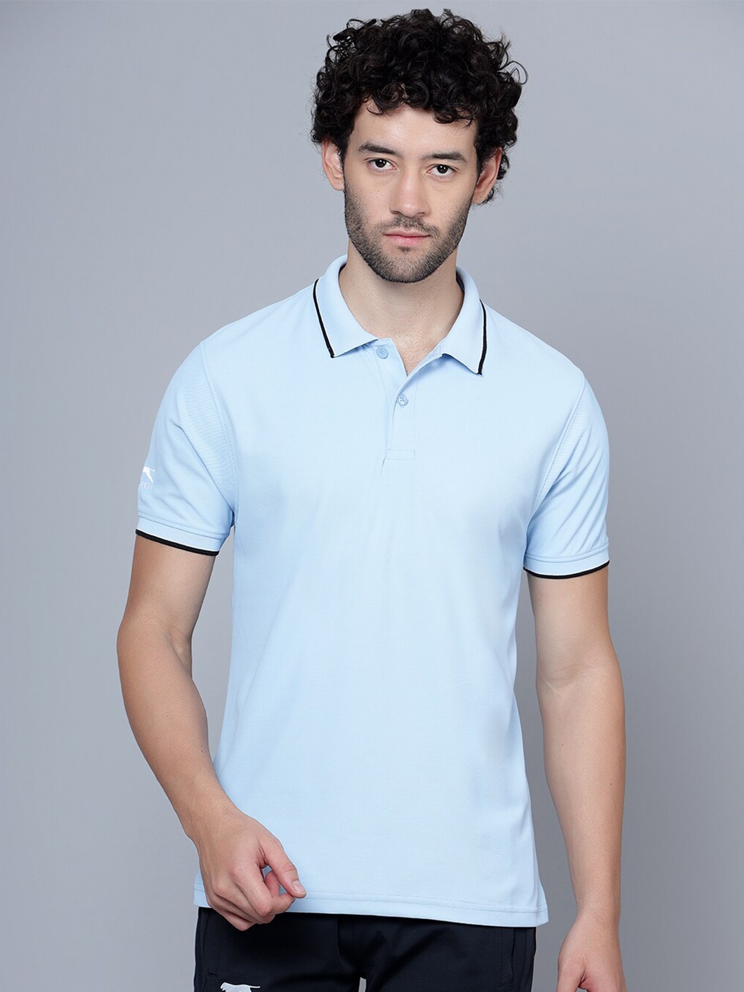 

Shiv Naresh Polo Collar Short Sleeves Antimicrobial T-shirt, Blue
