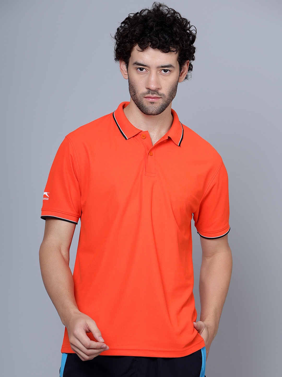 

Shiv Naresh Polo Collar Antimicrobial T-Shirt, Orange