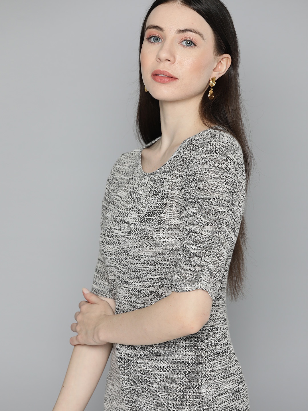 

Chemistry Printed Puff Sleeves Top, White