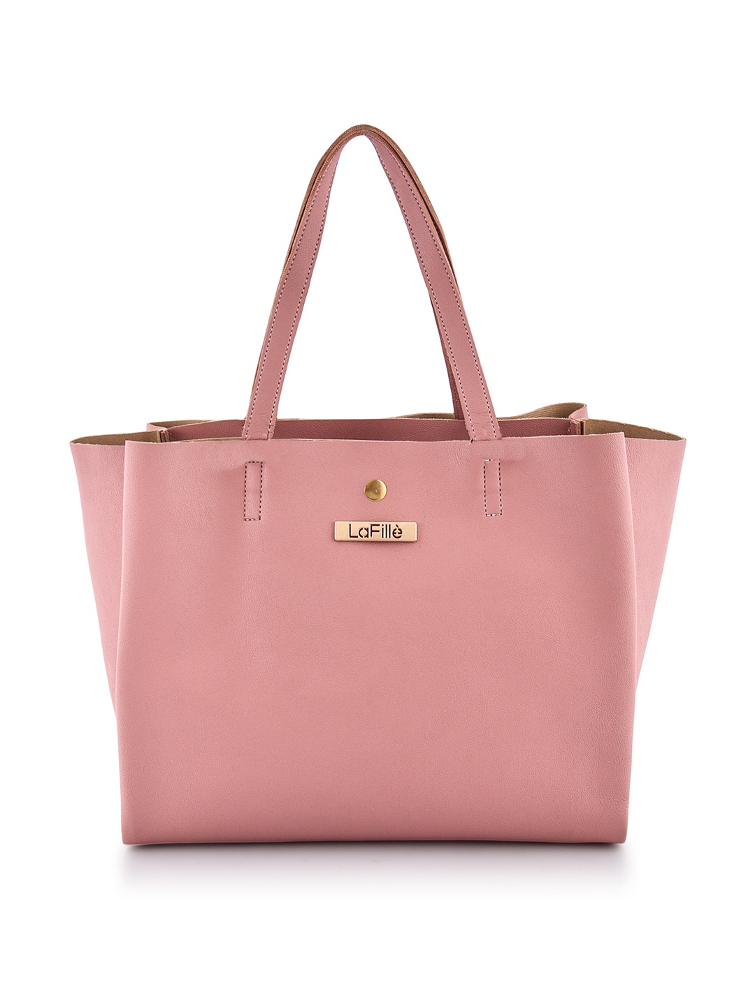 

LaFille Textured Structured Tote Bag, Pink