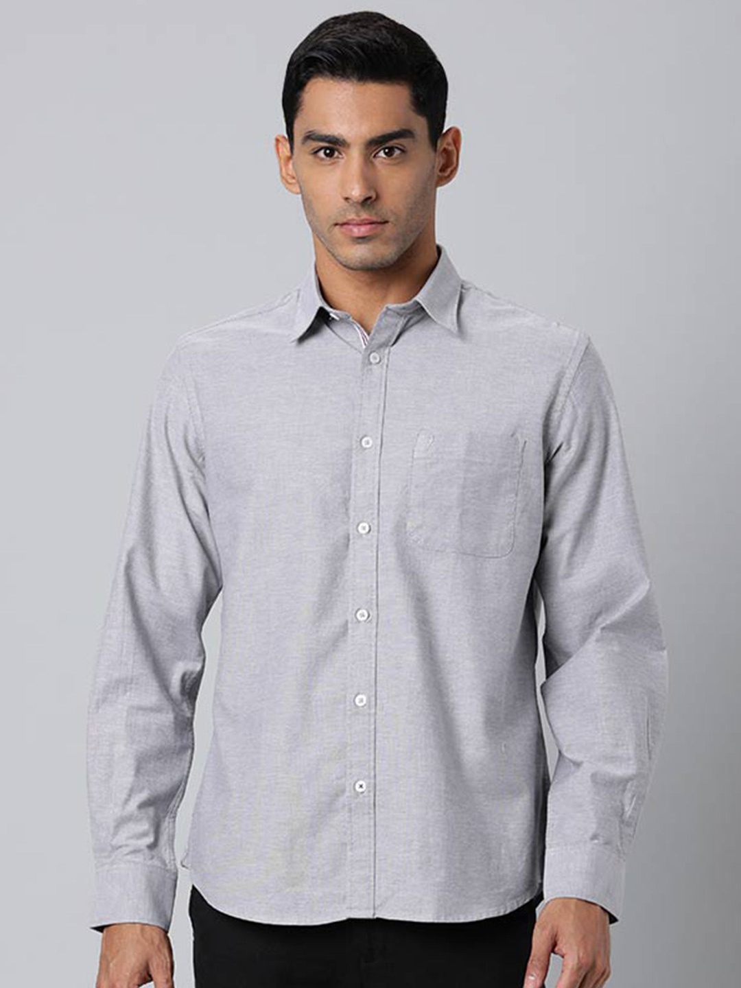 

Indian Terrain Chiseled Slim Fit Opaque Casual Shirt, Grey