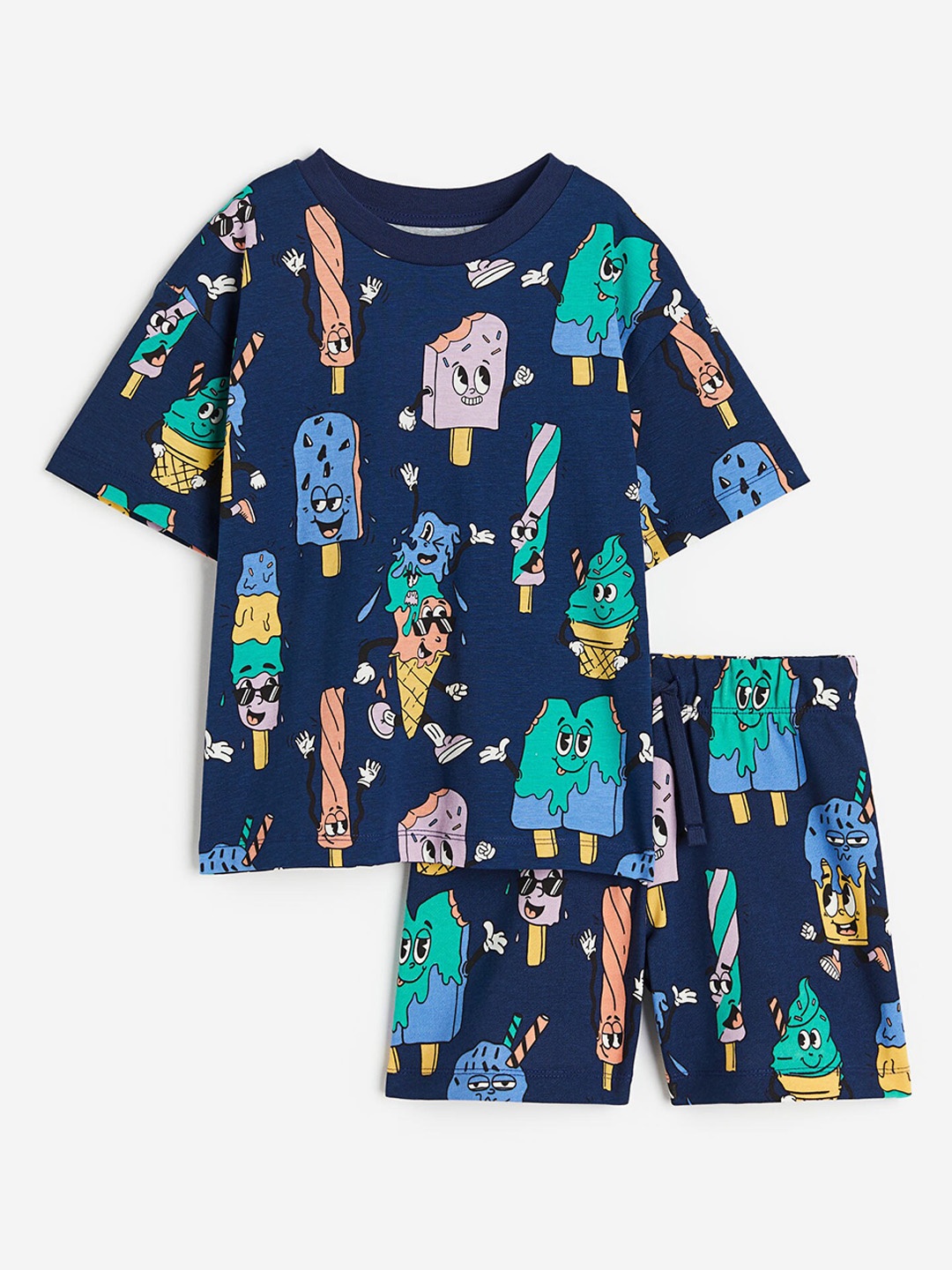 

H&M Boys 2-Piece Printed Set, Navy blue