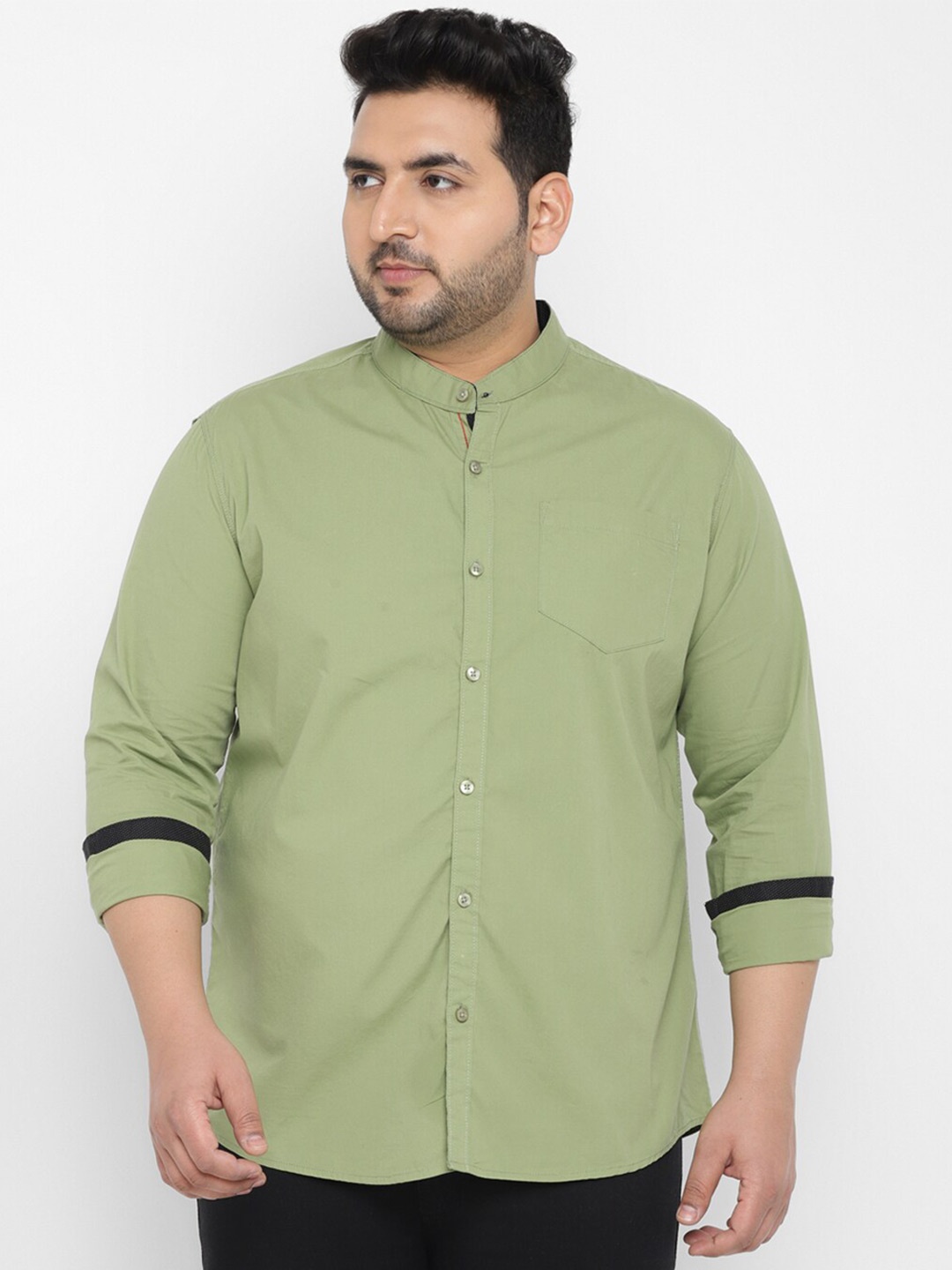 

Urbano Plus Men Cotton Opaque Casual Shirt, Green