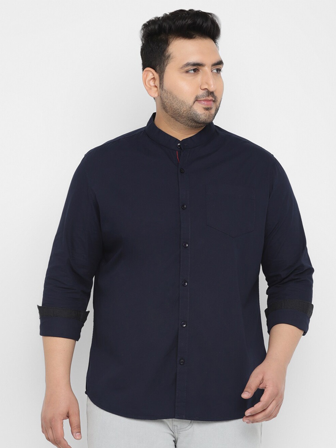 

Urbano Plus Men Cotton Opaque Casual Shirt, Blue