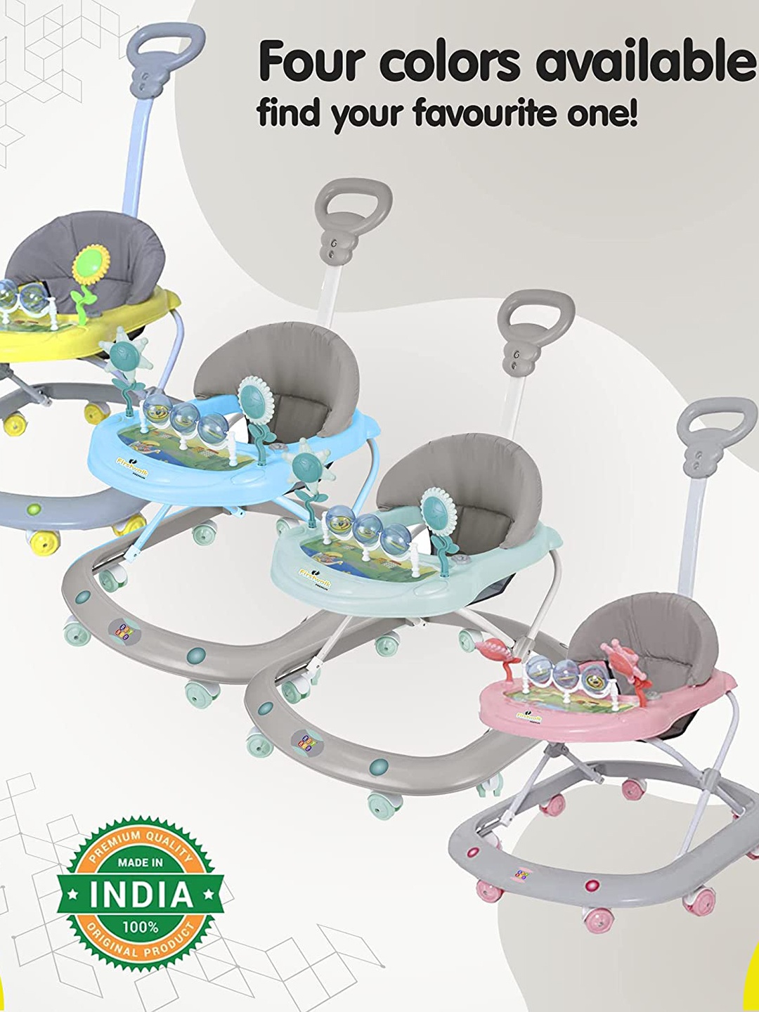 

BeyBee Kids 360 Rotation Walker, Yellow