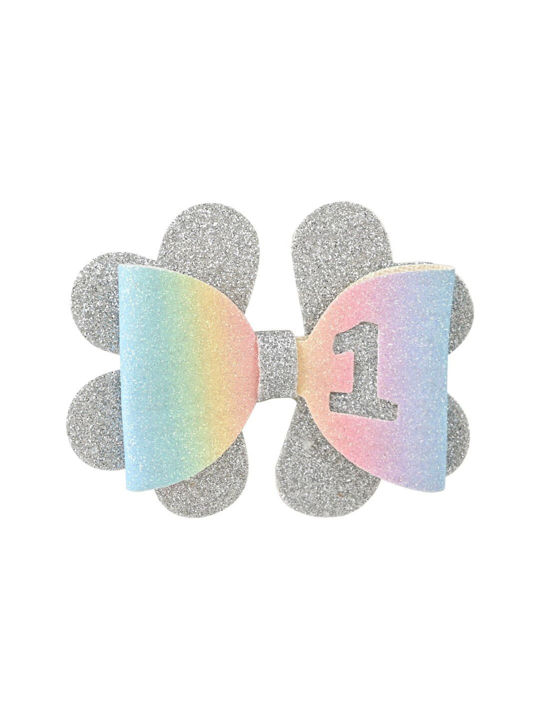 

Aye Candy Girls Bow Embellished Alligator Hair Clip, Silver