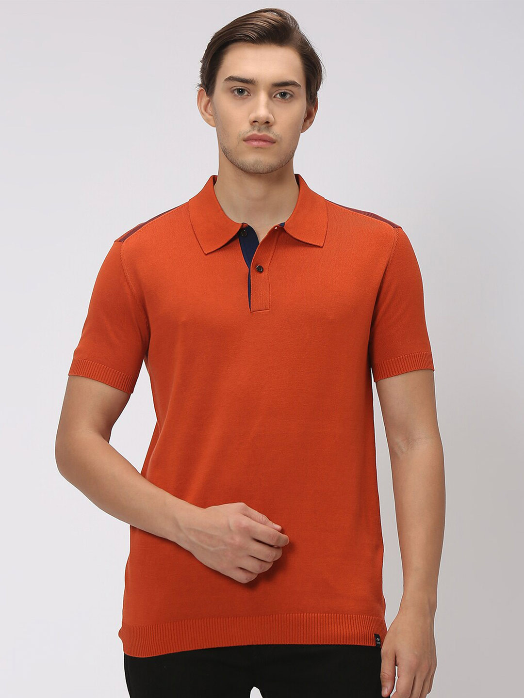 

Mufti Polo Collar Slim Fit Cotton T-shirt, Red