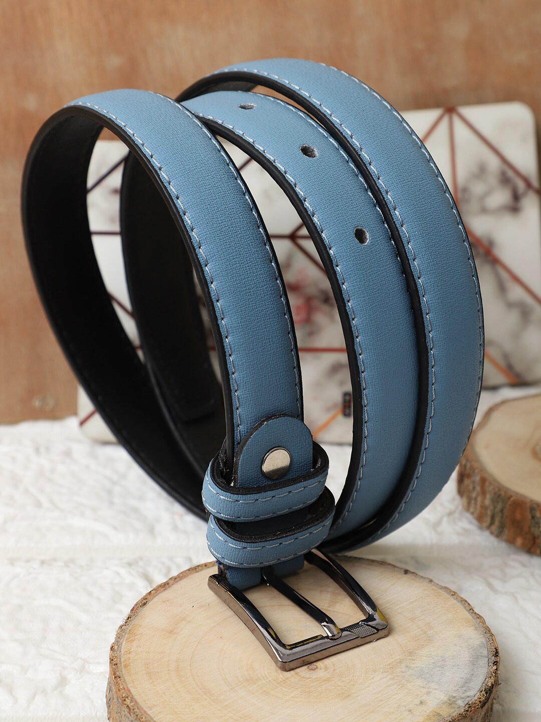

The Mini NEEDLE Women Slim Belt, Blue