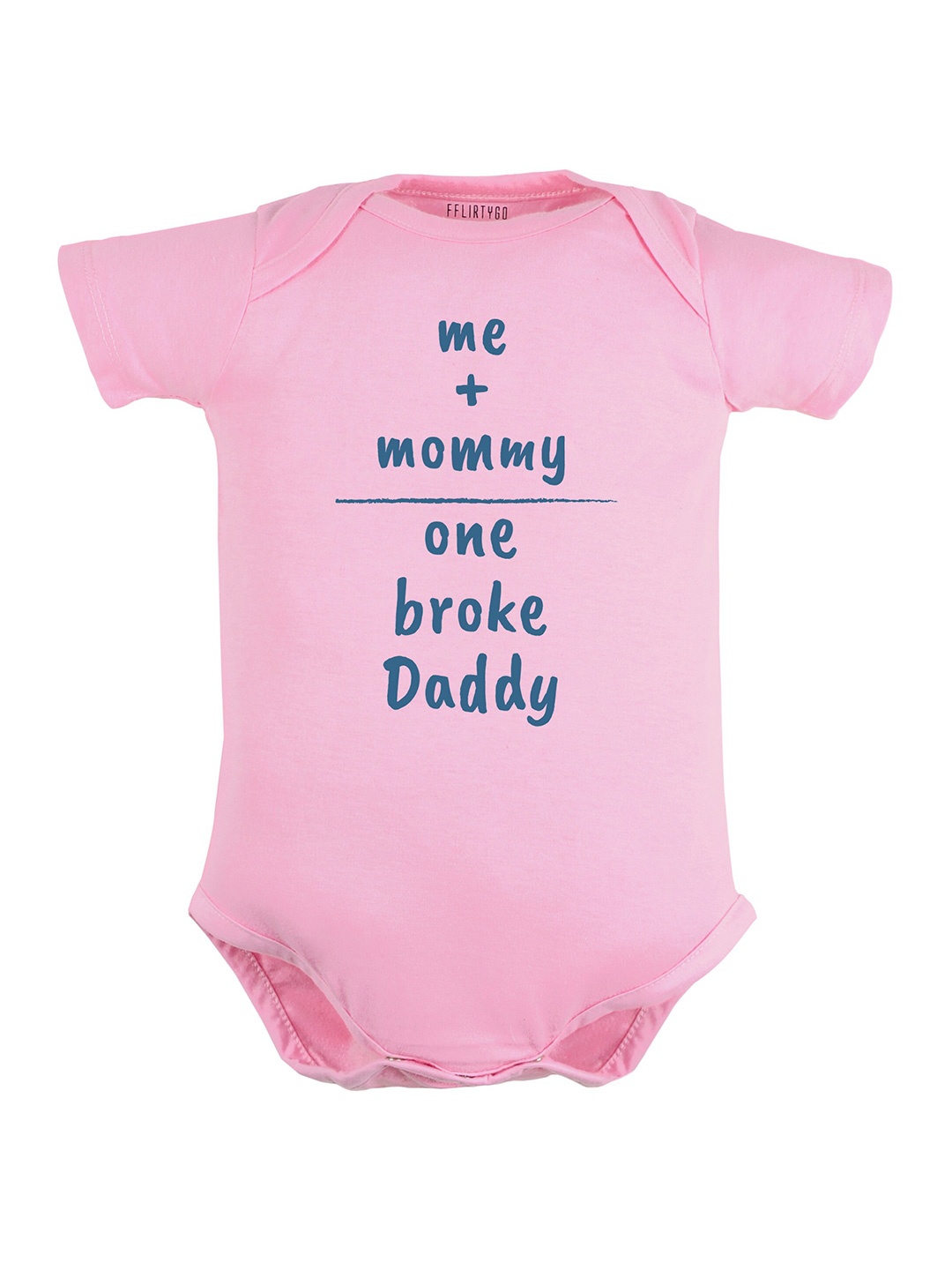 

FFLIRTYGO Infant Kids Fathers Day Printed Pure Cotton Bodysuit, Pink
