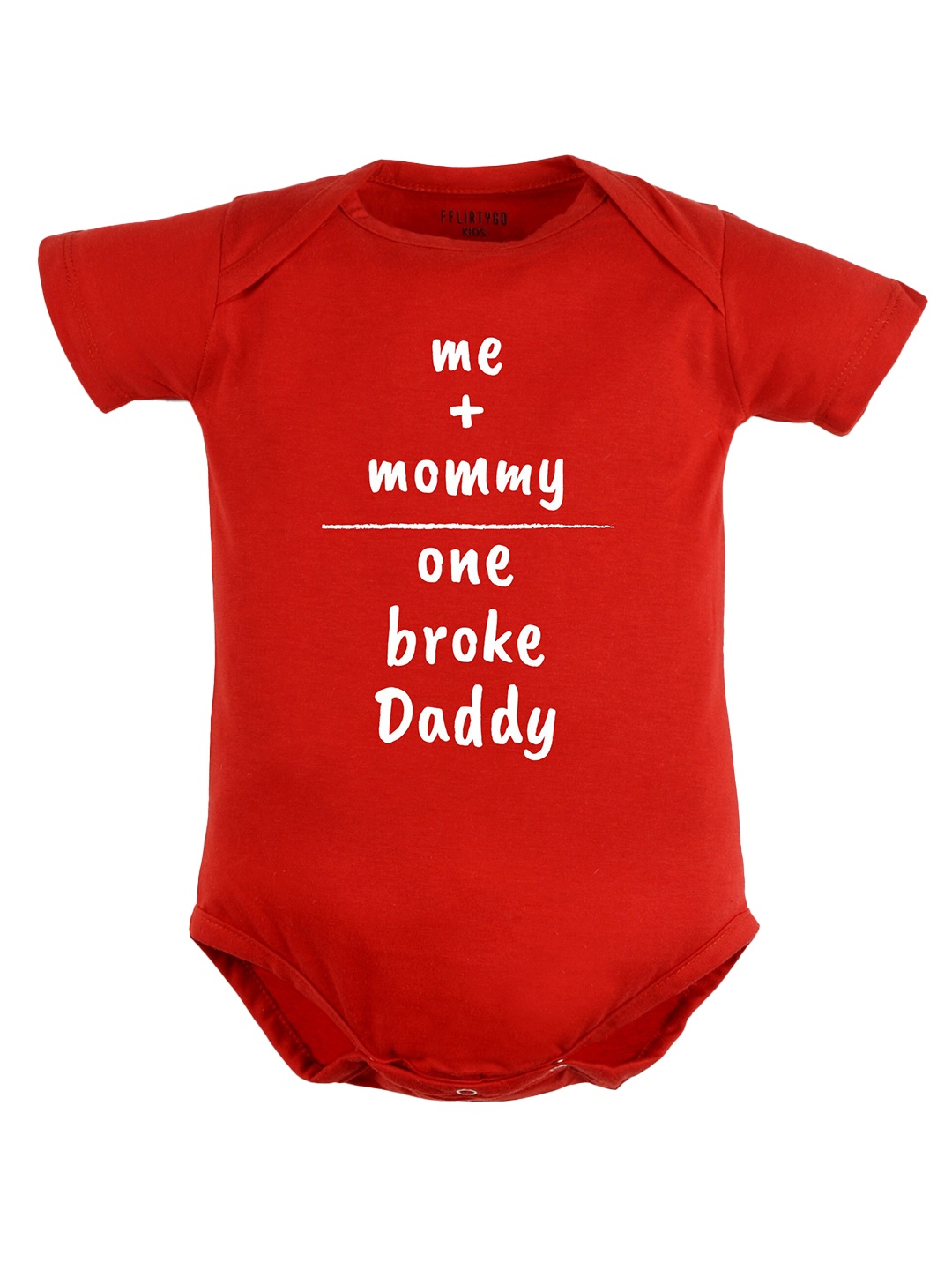 

FFLIRTYGO Infants Printed Cotton Bodysuit, Red