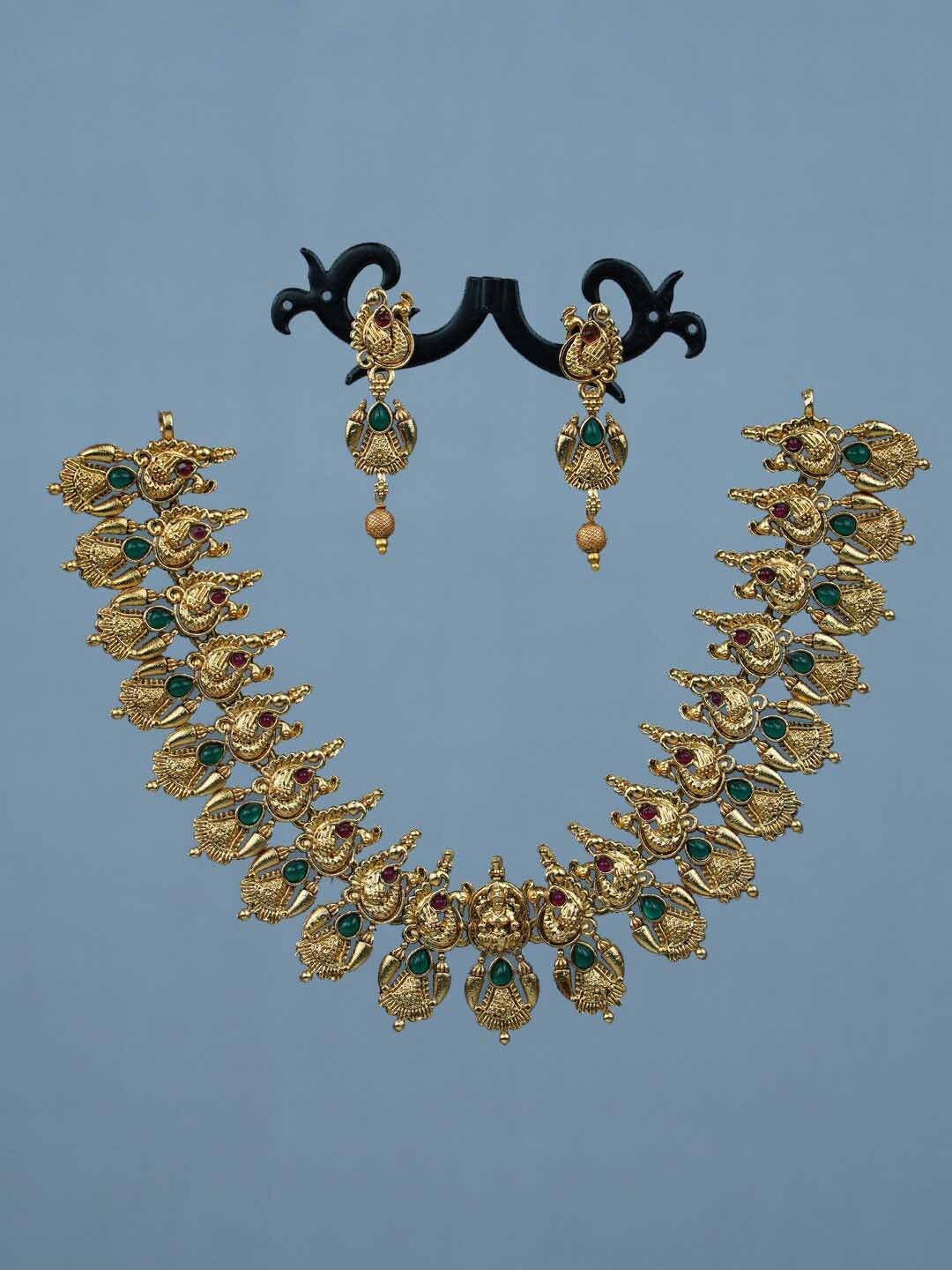 

Diksha collection Gold-Plated Jewellery Set