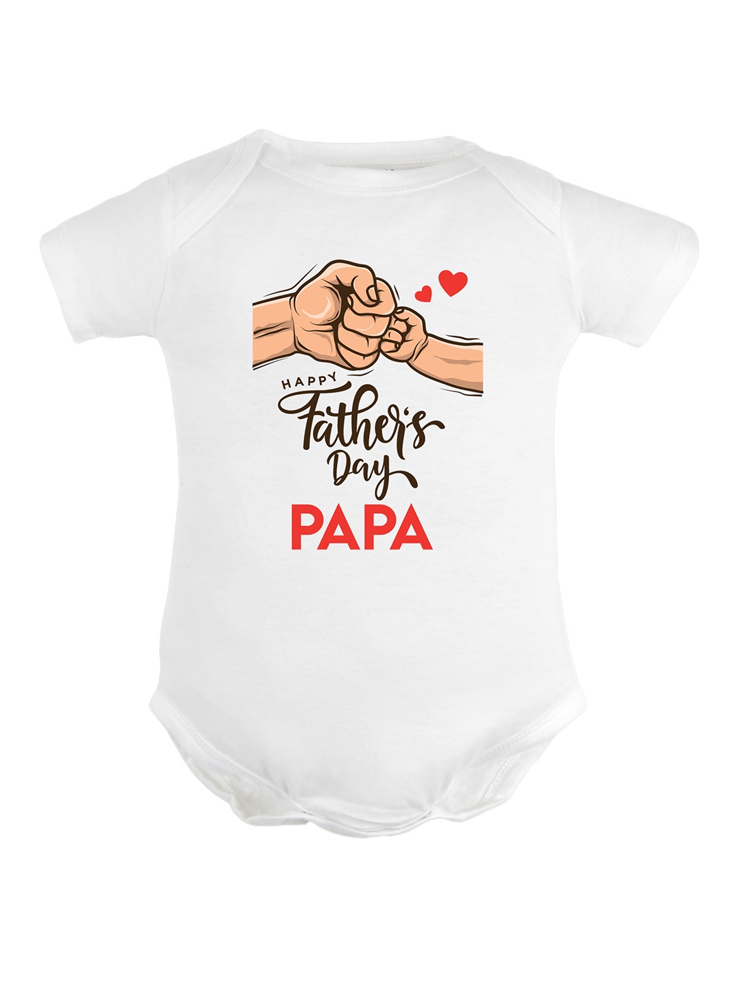 

FFLIRTYGO Infant Kids Fathers Day Printed Pure Cotton Bodysuit, White